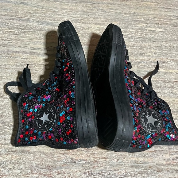 Converse All Star Chuck Taylor sequins high top sneakers - Picture 10 of 16